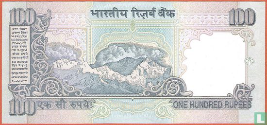 India 100 Rupees 1997 (R) - Afbeelding 2