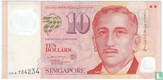 Singapur $ 10 - Bild 1