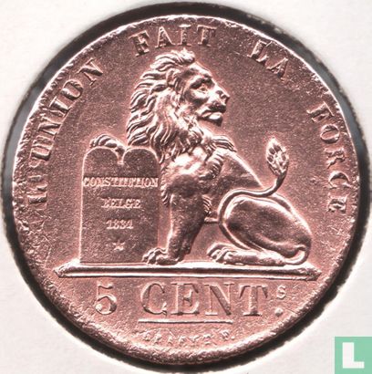 België 5 centimes 1837 - Afbeelding 2