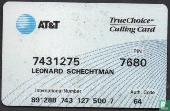 AT&T True Choice Calling Card - Afbeelding 1