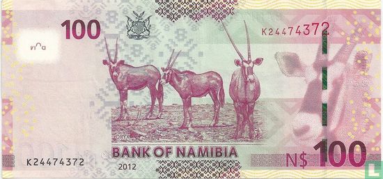 Namibië 100 Namibia Dollars  - Afbeelding 2