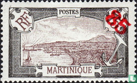 Fort-de-France, surcharged