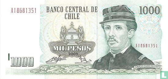Chile 1,000 Pesos 2009 - Image 1