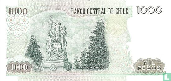 Chile 1,000 Pesos 2009 - Image 2