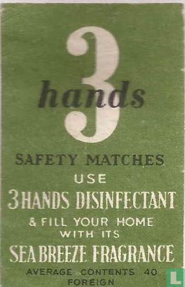 3 hands desinfectant 