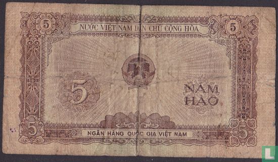 Vietnam 5 Hao 1958 - Bild 1