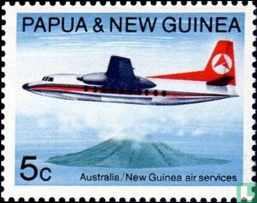 25 jaar luchtverbinding tussen Australië en Nieuw-Guinea