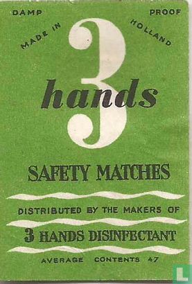 3 hands desinfectant