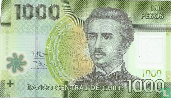 Chili 1.000 Pesos 2012 - Afbeelding 1