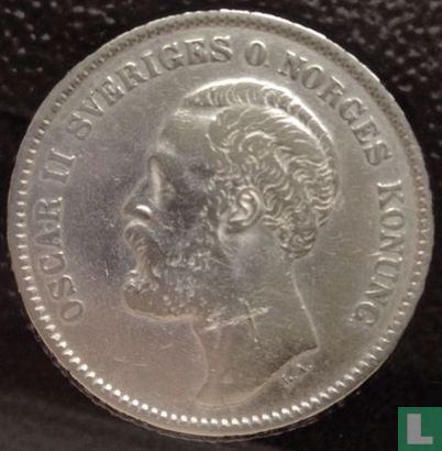 Zweden 2 kronor 1880 (type 1) - Afbeelding 2