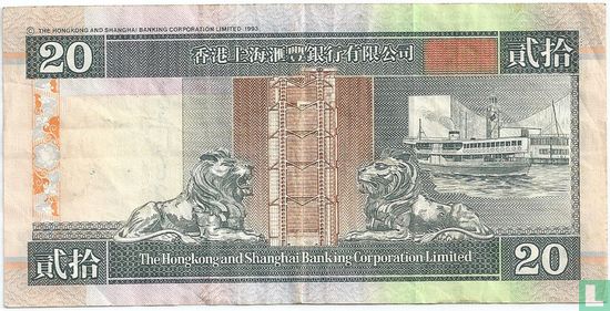 Hong Kong $ 20 1998 - Image 2