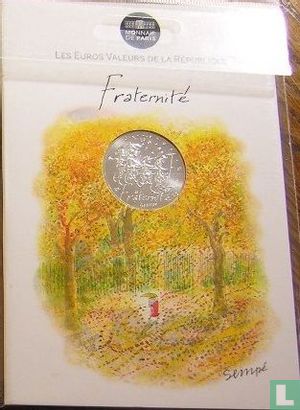France 10 euro 2014 (folder) "Fraternity - Autumn" - Image 1