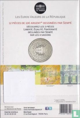 Frankrijk 10 euro 2014 (folder) "Liberty - Autumn" - Afbeelding 2