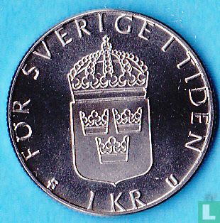 Suède 1 krona 1986 - Image 2