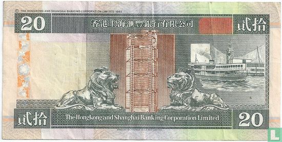 Hong Kong 20 dollars - Image 2