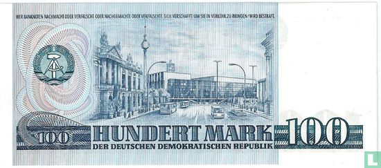 DDR 100 Mark 1975 (P31a) - Afbeelding 2