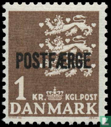 State coat of arms, with overprint POSTFAERGE