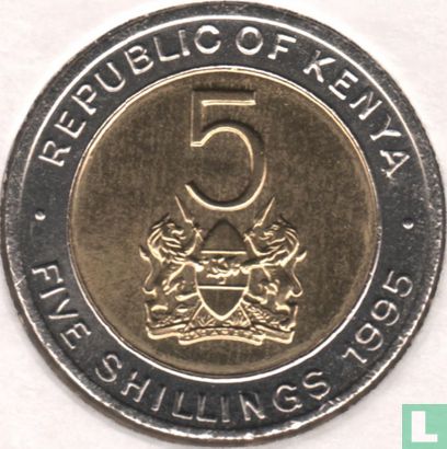 Kenya 5 shillings 1995 - Image 1
