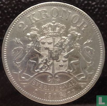 Zweden 2 kronor 1906 - Afbeelding 1