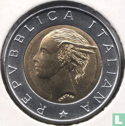 Italie 500 lire 1996 "70th anniversary Italian National Institute of Statistics" - Image 2