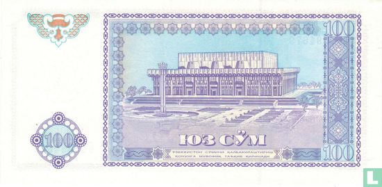 Uzbekistan 100 Sum 1994 - Image 2