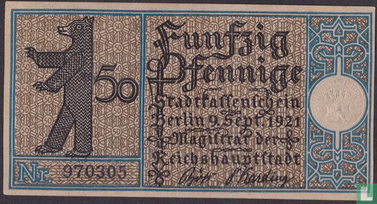 Berlin, Stadt 50 Pfennige 1921 (District 5) - Image 1