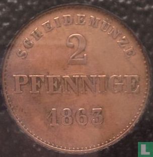 Sachsen-Meiningen 2 Pfennige 1863 - Bild 1