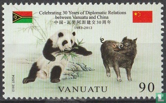 Diplomatieken relationship between Vanuatu and China 30 years celebration