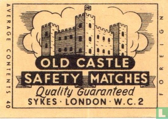 Old Castle safety matches  