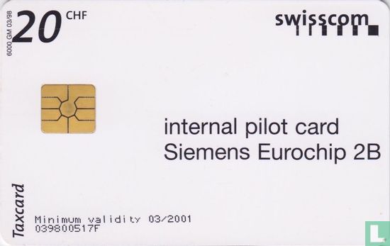 Internal pilot card Eurochip 2B - Afbeelding 1