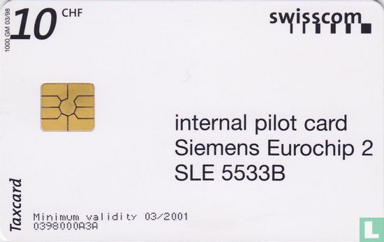 Internal pilot card Eurochip 2 - Afbeelding 1