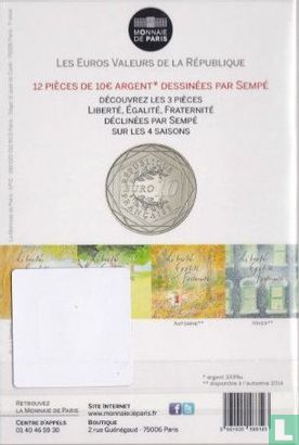 France 10 euro 2014 (folder) "Fraternity - Spring" - Image 2