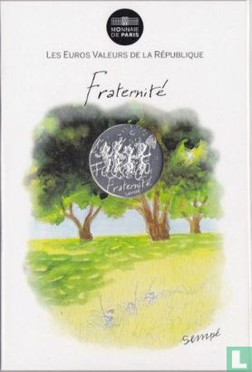 France 10 euro 2014 (folder) "Fraternity - Summer" - Image 1
