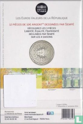Frankrijk 10 euro 2014 (folder) "Liberty - Summer" - Afbeelding 2