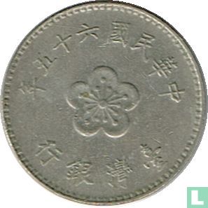 Taiwan 1 yuan 1976 (year 65) - Image 1