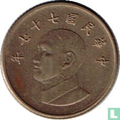 Taiwan 1 yuan 1988 (année 77) - Image 1
