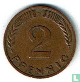 Duitsland 2 pfennig 1970 (G) - Afbeelding 2