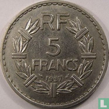 Frankrijk 5 francs 1937 - Afbeelding 1
