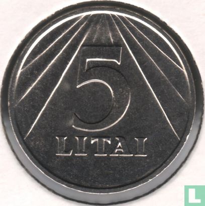 Litouwen 5 litai 1991 - Afbeelding 2