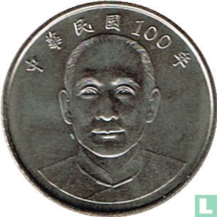 Taïwan 10 yuan 2011 (année 100) - Image 1