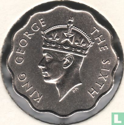Seychellen 10 Cent 1951 - Bild 2
