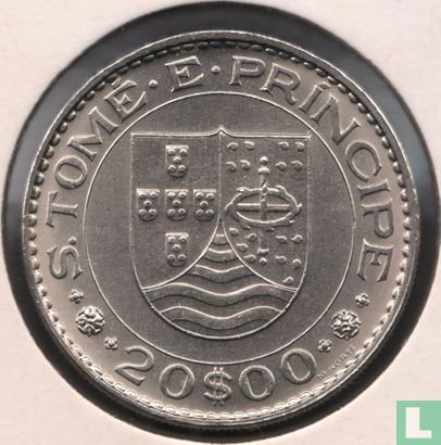 Sao Tomé et Principe 20 escudos 1971 - Image 2