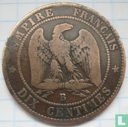 Frankrijk 10 centimes 1854 (B) - Afbeelding 2