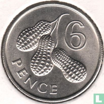 Gambia 6 Pence 1966 - Bild 2
