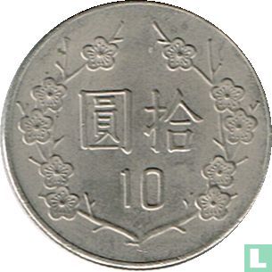 Taiwan 10 yuan 1983 (year 72) - Image 2