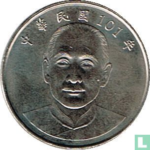 Taiwan 10 yuan 2012 (year 101) - Image 1