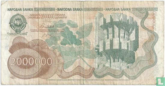 Yougoslavie 2 Millions Dinara 1989 - Image 1