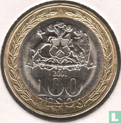 Chile 100 Peso 2001 - Bild 1