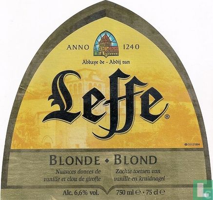 Leffe Blonde Blond 75 cl (export) - Afbeelding 1