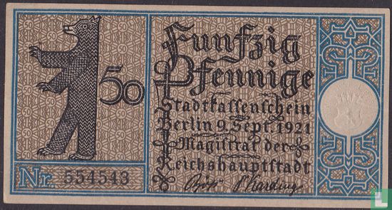 Berlin, Stadt 50 Pfennige 1921 (District 16) - Image 1